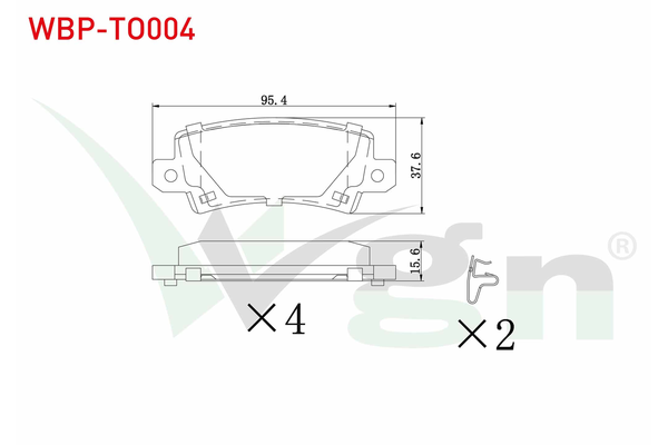 Fren Disk Balata Arka WGN WBP-TO004