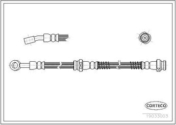 Fren Hortumu Ön Sol SVAC 80-0152  587313A000