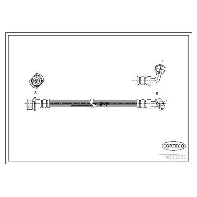 Fren Hortumu Arka Sol CAVO C600 132A