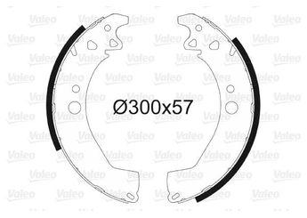 Fren Pabuçlu Balata Arka VALEO 562106  423838 4238-38 423892 4238-92 4241A1 4241-A1 4241G2 4241-G2