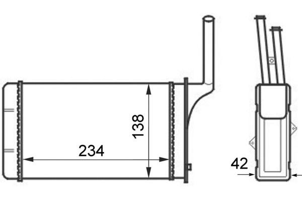 Kalorifer Radyatörü  MAHLE AH 49 000S