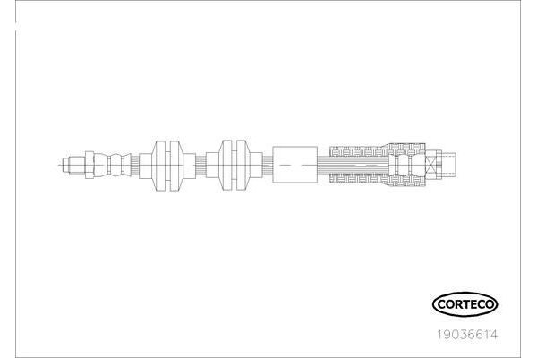Fren Hortumu Ön Sağ veya Sol BMW X1 Serisi (E84)(2009->)  CORTECO 19036614