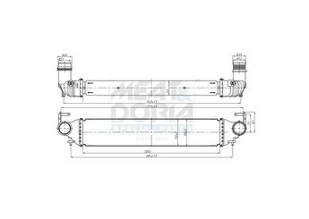 Turbo Radyatörü  MGA 87196  51966750 51965901 51965908 51966752