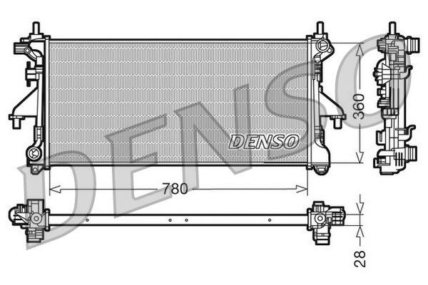 Su Radyatörü  DENSO DRM09079