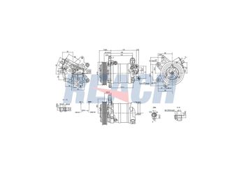 Klima Kompresörü  VALEO 811194  92600ZK32A 92600ZK31A 92600-ZK31A 92600-ZK32A 92600ZK32B 92600-ZK32B