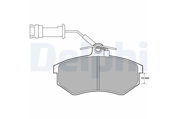 Fren Disk Balata Ön Audi 100 Sedan (443)(08.1982->)  DELPHI LP444