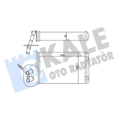 Kalorifer Radyatörü  Volkswagen T4 Transporter P.Van/Minibüs Syncro (08.1992->2003)  KALE 346445