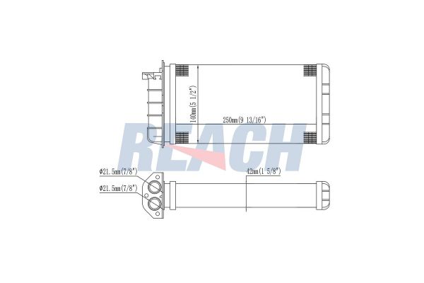 Kalorifer Radyatörü  Fiat Multipla (186)(01.1999->)  ZENON FI2604