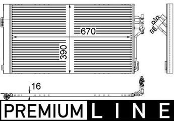 Klima Radyatörü  MAHLE AC 761 000P  A6398350070 6398350070 6398350370 6398350700 A 639 835 00 70 A6398350370 A 639 835 03 70 A6398350700 A 639 835 07 00