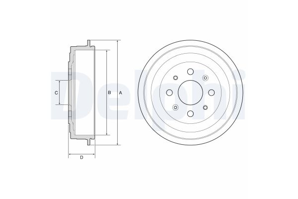 Kampana Arka Sağ veya Sol DELPHI BF619