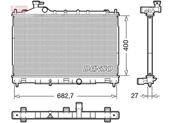Su Radyatörü  DENSO DRM45058  DRM45058 1350A915