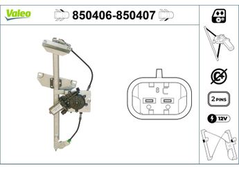 Cam Krikosu Ön Sol VALEO 850406  6982005040GR