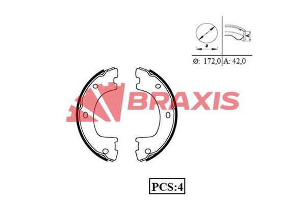 El Fren Balatası  Volkswagen Crafter P.Van (2E)(03.2006->2017)  BRAXIS AC0084