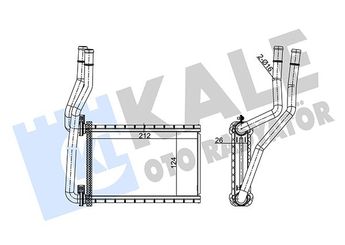 Kalorifer Radyatörü  BSG 83-530-001  7412062JA0 71743143 71768657 7412060PA0