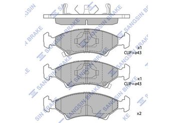 Fren Disk Balata Ön SANGSIN SP1063  K20A3323Z K0Y13323Z 0K0Y13323Z K0Y23323Z 0K0Y23323Z 0K20A3323Z K2393323Z 0K2393323Z K2A23323Z 0K2A23323Z K2A33323Z 0K2A33323Z K2A33323ZA 0K2A33323ZA K2A43323Z 0K2A43323Z K2Y13323Z 0K2Y13323Z K2Y33323Z 0K2Y33323Z OK2A23323Z