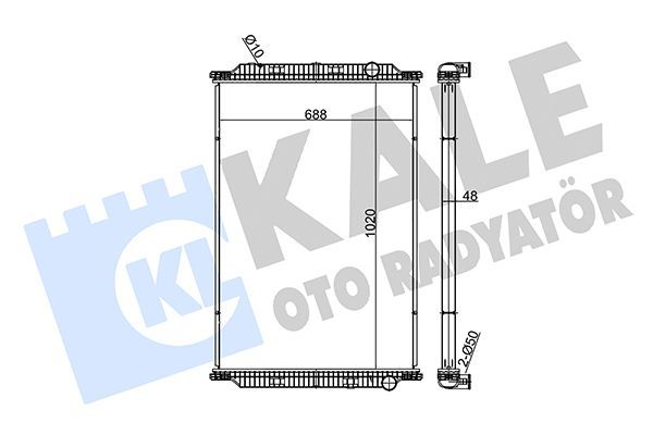 Su Radyatörü  Toyota C-HR (X10)(10.2016->)  KALE 349465