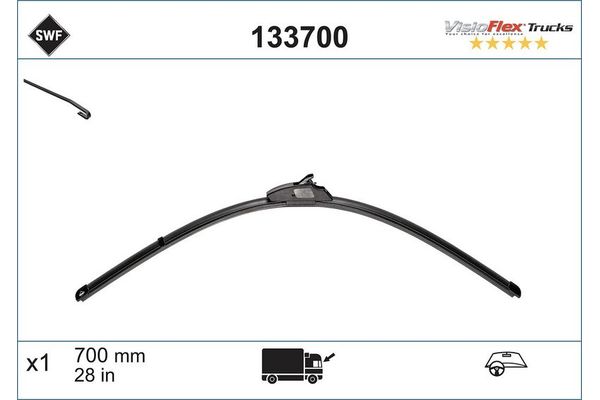 Silecek Süpürgesi Ön  700 mm - 28 inç SWF 133700