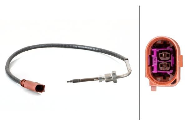 Egzoz Sıcaklık Sensörü  Seat Ibiza (6J5)(06.2008->)  HELLA 6PT 014 495-061