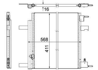Klima Radyatörü  MAHLE AC 636 000P  1850136 23305638 13267648 13377762 1850754 39010911 39074866 39140127 13 37 7762 18 50 136 1850219 18 50 219