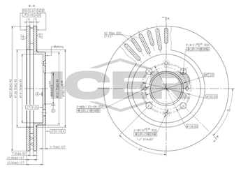 Fren Disk Ayna Ön Sağ ve Sol KALE BALATA TFD00151  45251SAAG50 45251 SAA G50