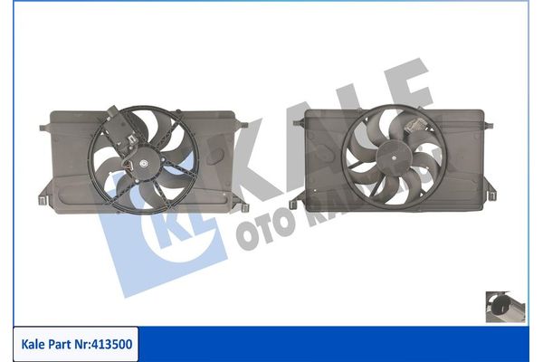 Radyatör Fan ve Motoru  FORD ORJINAL 3M518C607EC