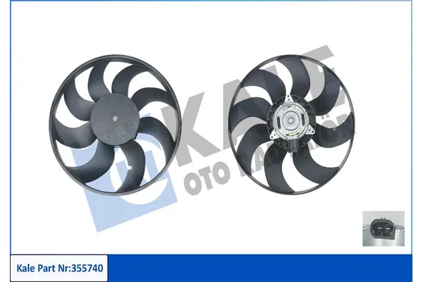 Radyatör Fan ve Motoru  Dacia Dokker (11.2012->)  KALE 355740