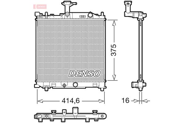 Su Radyatörü  DENSO DRM47040