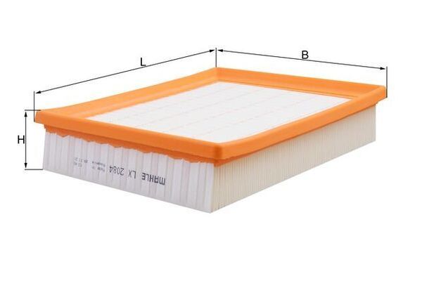 Hava Filtresi  Renault Laguna Coupe (2008->)  MAHLE LX 2084