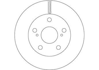 Fren Disk Ayna Ön Sağ ve Sol KALE BALATA TFD00167  435120K030 43512-0K030