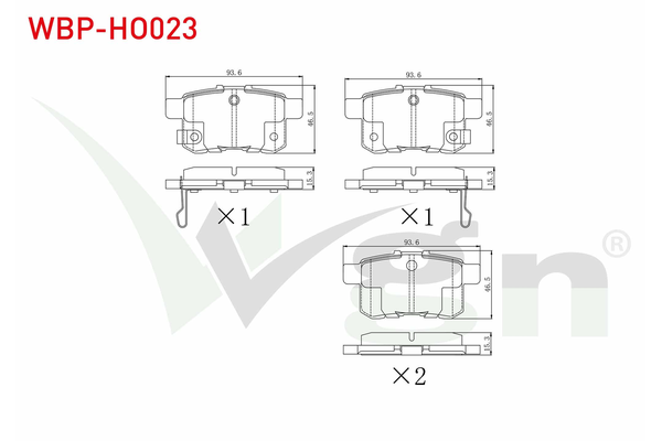 Fren Disk Balata Arka WGN WBP-HO023