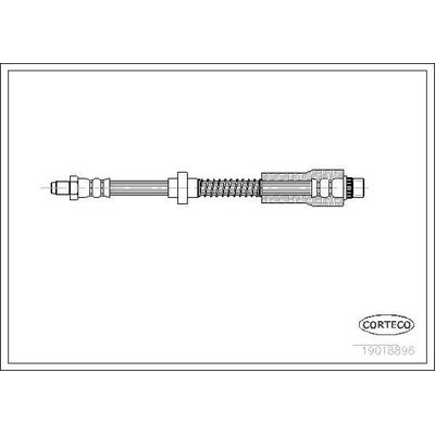 Fren Hortumu Ön Sağ veya Sol Peugeot 306 Cabriolet (S2)(04.1997->)  WALBURG WBH0070