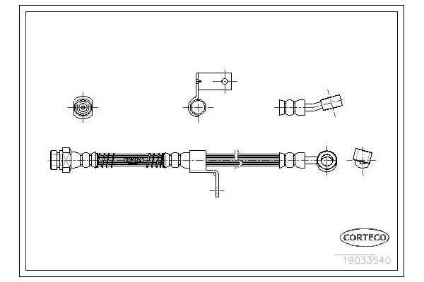 Fren Hortumu Ön Sağ veya Sol SVAC 80-0168