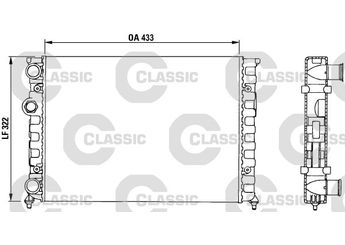Su Radyatörü  VALEO 230503  6N0121253A 6N0121253B 357121253G 357121253J