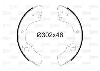 Fren Pabuçlu Balata Arka VALEO 564101  552153 552241 90543394 93172113