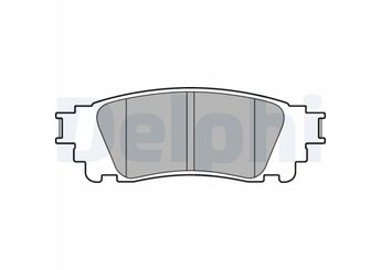 Fren Disk Balata Arka DELPHI LP3171  446678010 446678020 44667801079 44667802079 446678030 446633230 04466-78010 04466-78020 0446633230 044667801079 044667802079 0446678030
