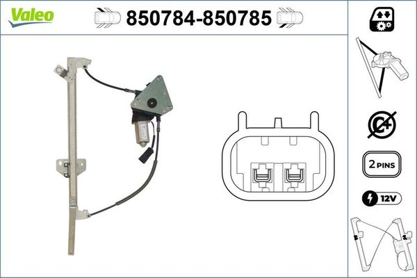 Cam Krikosu Arka Sol VALEO 850784