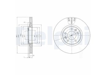 Fren Disk Ayna Arka Sağ ve Sol DELPHI BG4150  1618864180 1667857380 424911 4249.11 9687990780 E169515