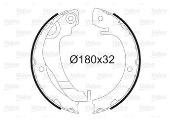 Fren Pabuçlu Balata Arka VALEO 564183  44950F010 04495-0F010