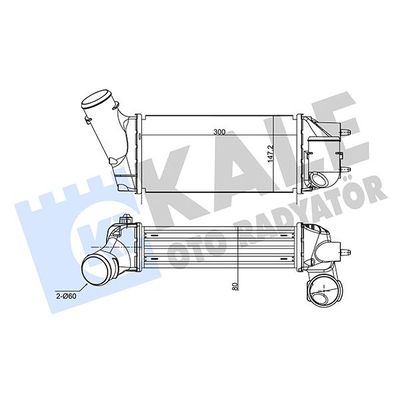 Turbo Radyatörü  Citroen C4 Picasso (02.2007->)  KALE 350845