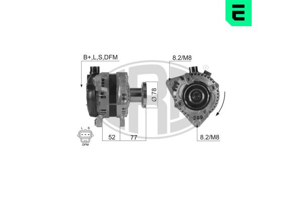 Alternatör  Ford Focus 3/4/5 Kapı (CAP)(08.2004->)  ERA 210431A
