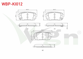 Fren Disk Balata Arka WGN WBP-KI012  