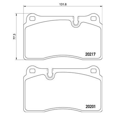 Fren Disk Balata Ön BREMBO P 02 002