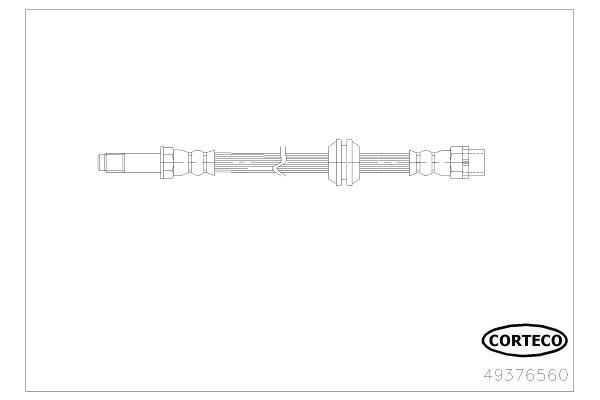 Fren Hortumu Ön Sağ veya Sol BMW 3 Serisi Sedan (E46)(1998->)  CAVO C901 012A