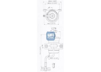 Yakıt Filtresi  PHAFF DF823  2330022020 23300-22020 2330022030 23300-22030