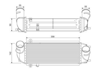 Turbo Radyatörü  VALEO 818692  282712F000 28271-2F000