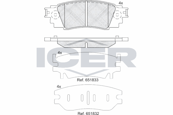 Fren Disk Balata Arka Toyota C-HR (X10)(10.2016->)  KALE BALATA 22434 145 04 MSH KD13