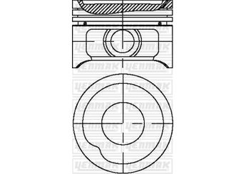 Piston (78.00MM-0.50)  GOETZE 87-71677-050  90324666 623213E 623209E 623 209 E 623 213 E 623289 903 246 66 275129 275140 402910 402911A 402912B 402913C 402914D 402915E 402916F 402917G 402918H 403415