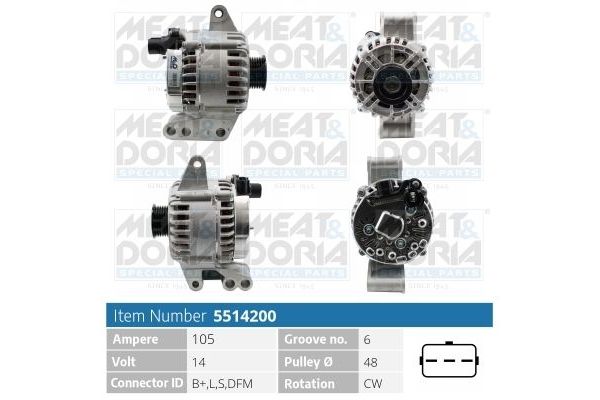 Alternatör  Ford Streetka (CCS)(01.2003->)  FORD ORJINAL 2S6T10300FA