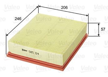 Hava Filtresi  VALEO 585124  ESR4238 LR027408 PHE500040