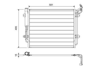 Klima Radyatörü  VALEO 814157  7N0820411C 7N0820411B 7N0820411A